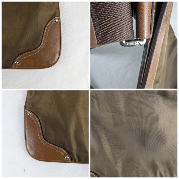 Authentic PRADA Canapa Shoulder Bag in Nylon with LOGO Made in Italy - Picture 15 of 16